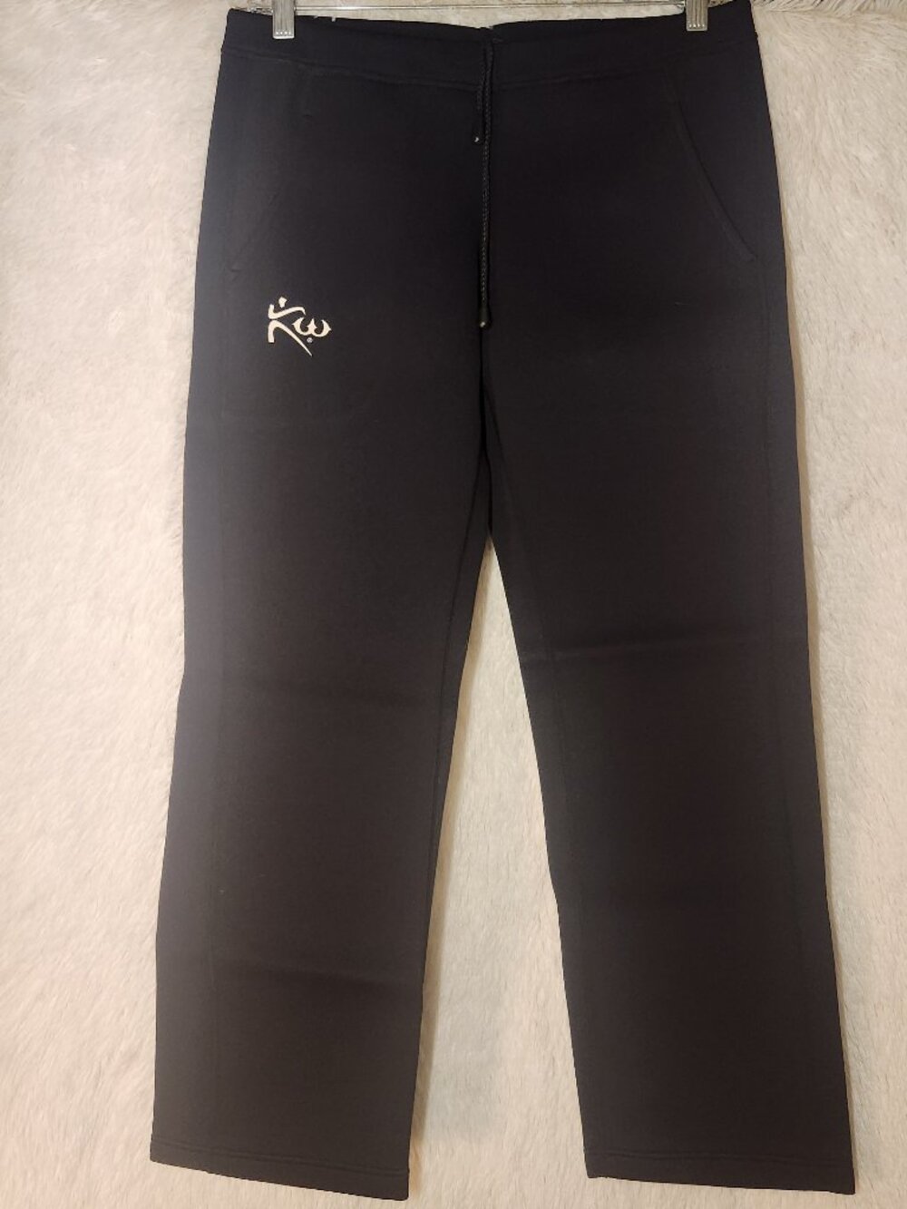 Kutting Weight Sauna Drawstring Pants Black Women Size Large